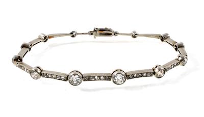 Diamantarmband zus. ca. 3,80 ct - Christmas auction - Jewellery