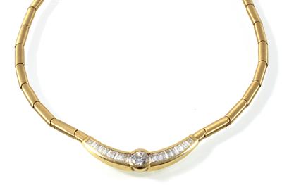Diamantcollier zus. ca. 2 ct - Christmas auction - Jewellery