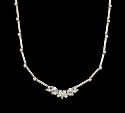 Diamantcollier zus. ca. 3 ct - Asta di Natale - Gioielli