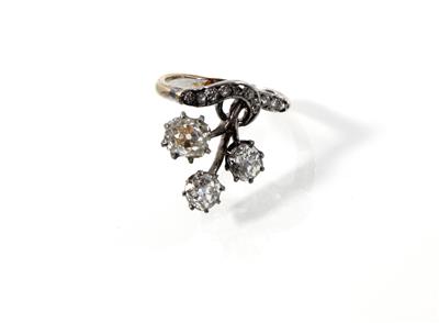 Diamantdamenring zus. ca. 1,50 ct - Christmas auction - Jewellery