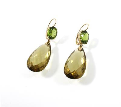 Peridot Citrinohrgehänge - Christmas auction - Jewellery