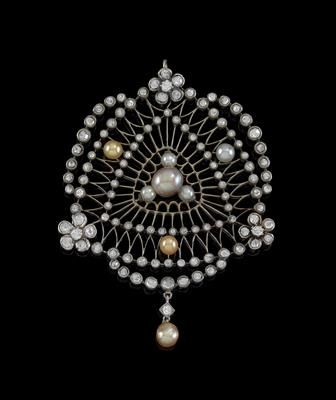 Diamant Kulturperlenanhänger - Jewellery