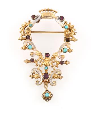 Granat Türkisanhänger - Jewellery