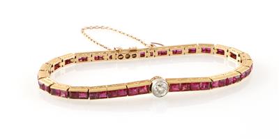 Diamant Rubinarmband - Gioielli squisito