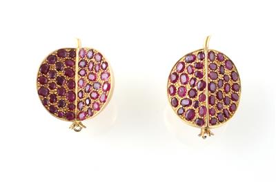 Rubinohrclips - Exquisite jewellery