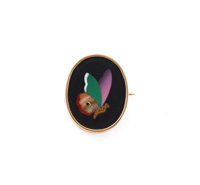 Pietra Dura Brosche Schmetterling - Exquisite jewellery