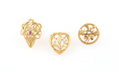 3 Halstuchclips - Exquisite jewellery