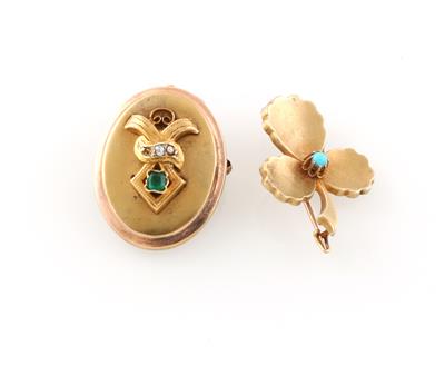 2 Broschen - Exquisite jewellery