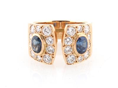 Brillant Saphir Ring - Erlesener Schmuck