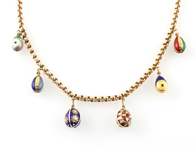 Collier mit 6 Eianhängern - Exquisite jewellery