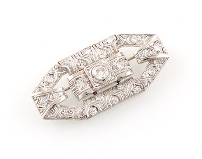 Diamantbrosche zus. ca. 1,50 ct - Erlesener Schmuck