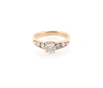 Altschliffdiamant Ring zus. ca. 1,20 ct - Gioielli scelti