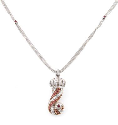 Chantecler Brillant Rubin Collier - Erlesener Schmuck