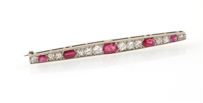 Diamant Rubinbrosche - Exquisite jewellery