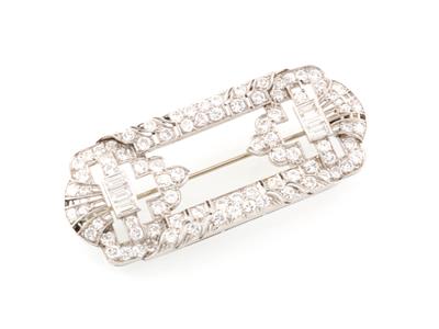 Diamantbrosche zus. ca. 5,50 ct - Exkluzivní šperky