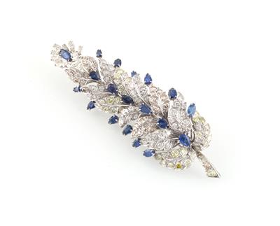 Moroni Diamant Saphirbrosche - Exquisite jewellery