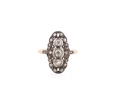 Altschliff Diamant Ring zus. ca. 0,75 ct - Gioielli scelti