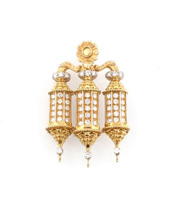 Brillantbrosche zus. ca. 1,70 ct - Exquisite jewellery