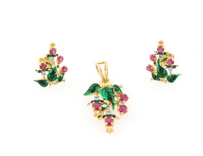 Damenschmuck Garnitur Beeren - Exquisite jewellery