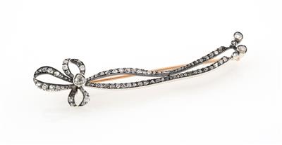 Diamantbrosche zus. ca. 2 ct - Exquisite jewellery