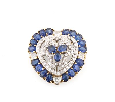 Moroni Diamant Saphirbrosche - Exquisite jewellery