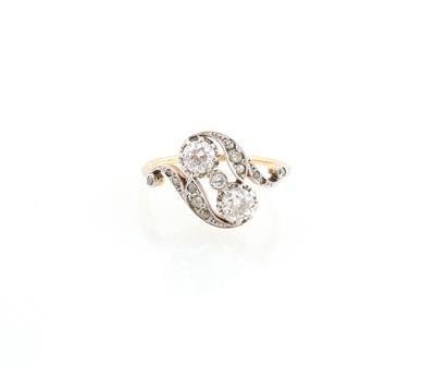 Altschliffdiamant Ring zus. ca. 0,60 ct - Exkluzivní šperky