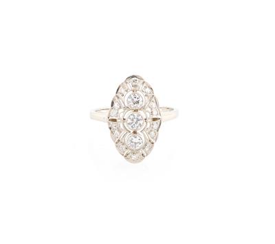 Altschliffdiamantring zus. ca. 0,55 ct - Exquisite jewellery