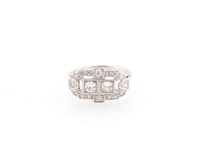 Altschliffdiamantring zus. ca.0,60 ct - Exquisite jewellery