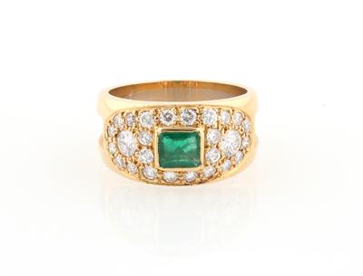 Brillant Smaragd Ring - Exquisite jewellery