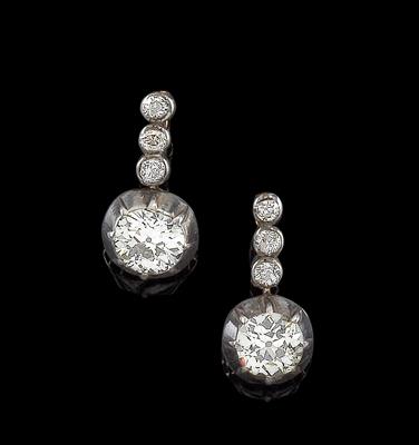 Altschliffdiamant Ohrringe zus. ca. 3 ct - Exquisite jewellery