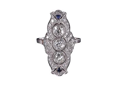 Diamantring zus. ca. 2,60 ct - Exquisite jewellery