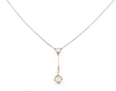 Altschliffdiamant Collier zus. ca. 0,80 ct - Exkluzivní šperky