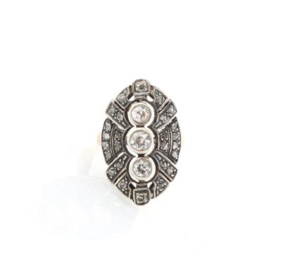 Altschliffdiamantrauten Ring zus. ca. 1,10 ct - Exquisite jewellery