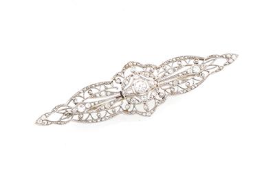Diamantbrosche zus. ca. 0,50 ct - Exquisite jewellery