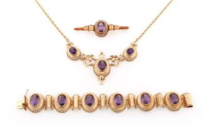 Amethyst Damenschmuck Garnitur - Erlesener Schmuck - Walzerzauber