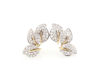 Brillant Ohrclips zus. ca. 4 ct - Exquisite jewellery