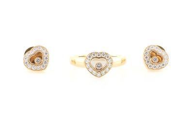 Chopard Happy Diamonds Brillant Damenschmuck Garnitur zus. ca. 0,90 ct - Exquisite jewellery