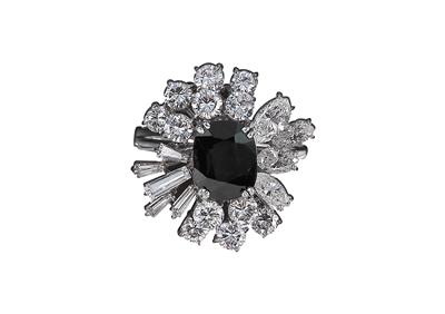 Diamant Saphir Ring - Erlesener Schmuck - Walzerzauber