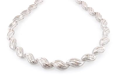 Diamantcollier zus. ca. 14 ct - Exquisite jewellery