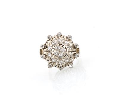 Altschliffdiamant Ring zus. ca. 1,20 ct - Gioielli scelti