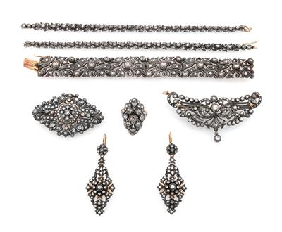 Diamant Damenschmuckgarnitur zus. ca. 5,50 ct - Exquisite jewellery