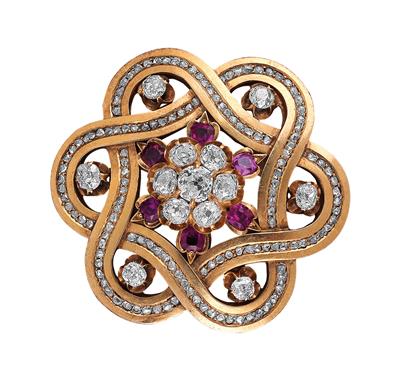 Diamant Rubinbrosche - Exkluzivní šperky