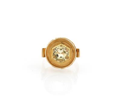 Ring mit einem gelben Beryll - Exkluzivní šperky