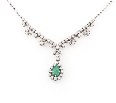 Brillant Smaragdcollier - Exquisite jewellery