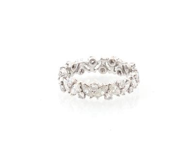 Diamantmemoryring zus. ca. 1,40 ct - Gioielli scelti