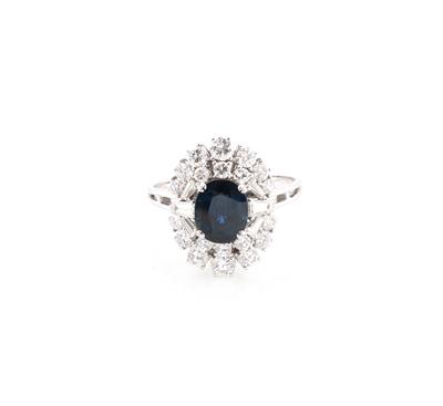 Brillant Saphir Ring - Erlesener Schmuck