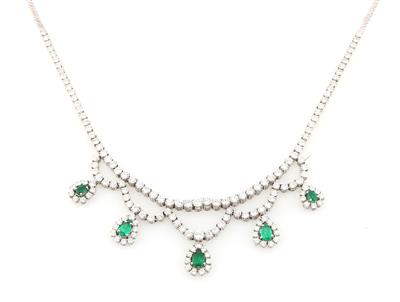 Brillant Smaragd Collier - Exquisite jewellery