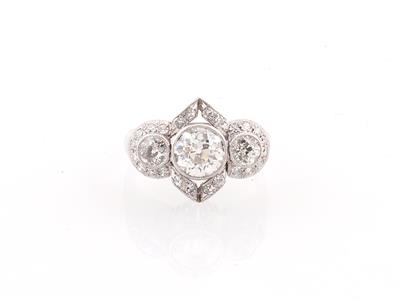 Altschliffdiamantring zus. ca.2 ct - Erlesener Schmuck