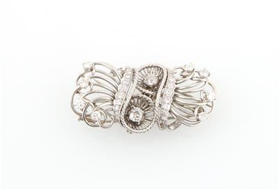 Boucheron Diamantdoppelclip zus. ca. 2,80 ct - Erlesener Schmuck