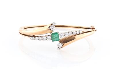 Brillant Smaragdarmreif - Exquisite jewellery